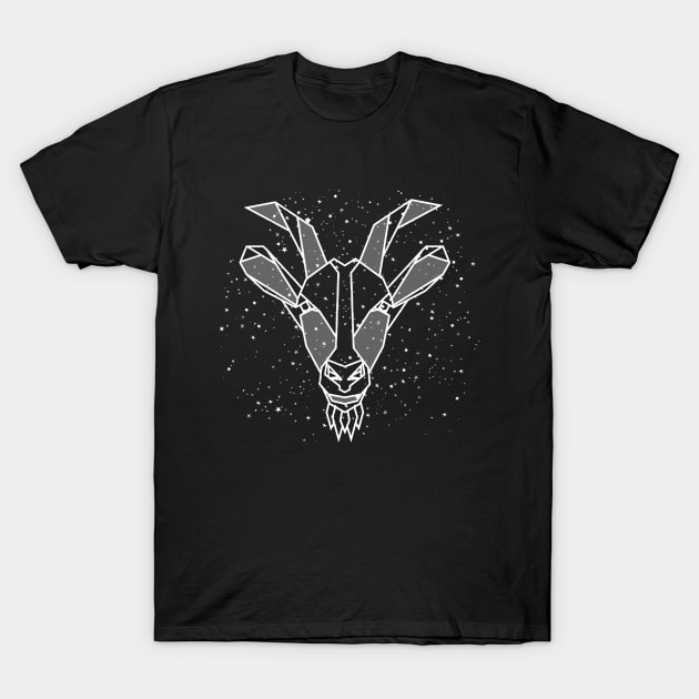 Capricorn Goat Astrological Sign Horoscope T-Shirt by Mila46